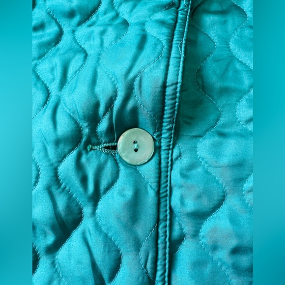 Vintage Silk Teal Jacket (small) - Picture 9 of 11